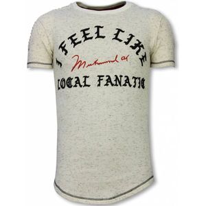 Longfit T-Shirt - I Feel Like Muhammad - Beige