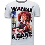Heren T-Shirt - Chucky Childs Play - Wit