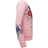 Heren Sweater Print - Tiger Couture  Roze