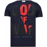 God Of War - Rhinestone T-Shirt - Navy