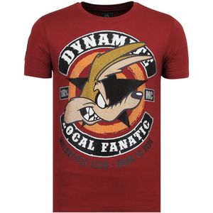 Dynamite Coyote - Party T-Shirt Heren - B - Bordeaux