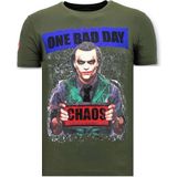 Heren T-Shirt - The Joker Man - Groen
