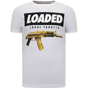 Mannen Shirts - Loaded Gun - Wit