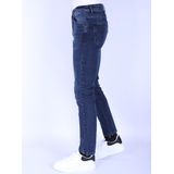 Heren Jeans Broeken Volwassenen - Regular Fit- DP- Blauw