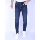 Heren Jeans Broeken Volwassenen - Regular Fit- DP- Blauw
