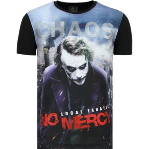 The Joker Heren T-Shirt - Chaos No Mercy - Zwart