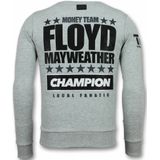 Mayweather Trui - Floyd Heren Sweater - Grijs