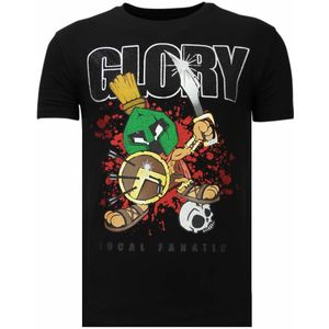 Glory Martial - Rhinestone T-Shirt - Zwart