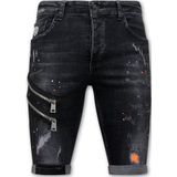 Slim Fit Korte Broek Heren -  - Zwart