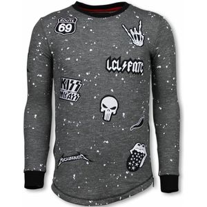 Longfit Embroidery - Sweater Patches - Rockstar - Zwart