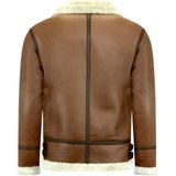Lammy Coat - Shearling Jacket - Bruin