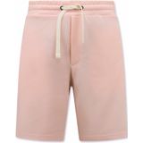 Hoodie Heren Rits - Jogging Shorts Heren - SET - Pink