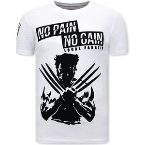 PrinT-Shirt Heren - Wolverine T-Shirt X Man - Wit