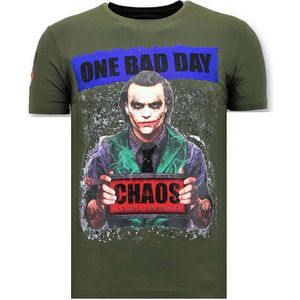 Heren T-Shirt - The Joker Man - Groen