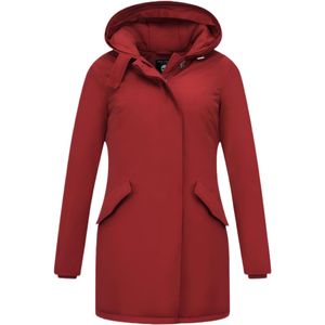 Winterjas Getailleerd Dames Capuchon  Rood