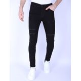 Ripped Gescheurde Jeans Heren - Slim Fit -- Zwart