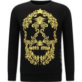 Joggingpak Heren - Skull Embroidery - Zwart