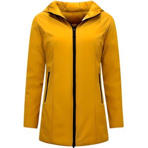 Lange Gewatteerde Jas Dames - Puffer Jacket - Geel