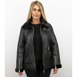 Dames Lammy Coat Winterjas- Zwart