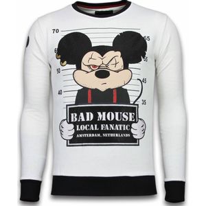 Bad Mouse - Rhinestone Sweater - Wit