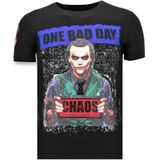 Heren T-Shirt - The Joker Man - Zwart
