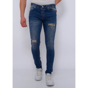 Ripped Jeans Heren Slim Fit Strech -DC-- Blauw