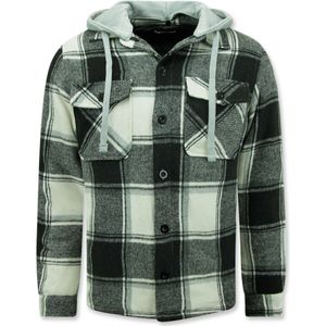 Mannen Lumberjacket Capuchon  Zwart