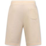 Joggingstof Korte Broek Mannen - Beige