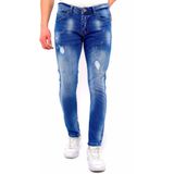 Gescheurde Broek Heren Slim Fit -DC-- Blauw