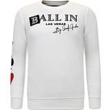 Joggingpak Mannen - Ballin Las Vegas - Wit