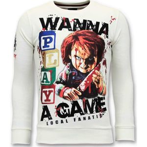 Sweater Heren - Chucky Childs Play - Wit