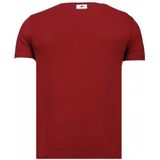 Iron Man Popeye - Rhinestone T-Shirt - Bordeaux