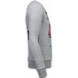 Panther - Rhinestone Sweater - Grijs