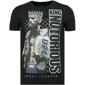 King Notorious - Slim Fit T-Shirt Mannen - Z - Zwart