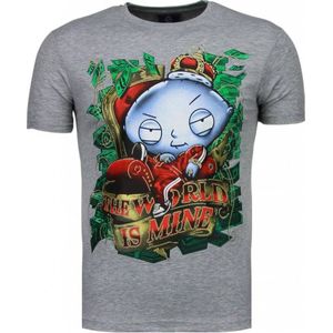 Rich Stewie - T-Shirt - Grijs