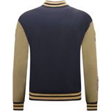 Oversized Letterman Jacket Heren -  - Navy