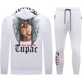 Joggingpak Heren pac - Trainingspak Tupac- Huispak  Wit