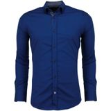 Getailleerde Overhemden Mannen - Blanco Blouse  Blauw