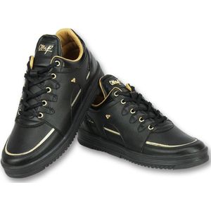 Sneakers Heren Schoenen - Luxury Black  Zwart