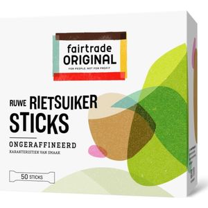 Fair Trade Original Rietsuiker in sticks, MH, 50x4