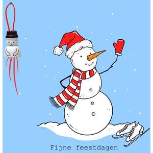 FT 156272 Fijne feestdagen - Sneeuwpop