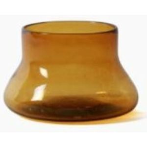 Imperfect design Kom Glas rond H10xB16cm amber