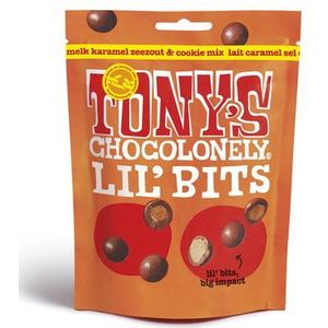 Tony's Chocolonely Lil'Bits Melk Karamel Zeezout Biscuit