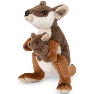 WNF Pluche Kangoeroe met Baby Knuffel 19 cm