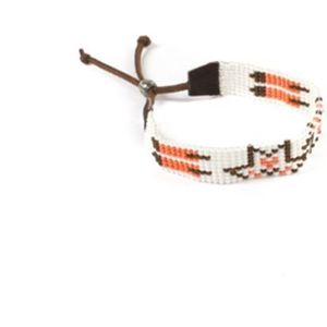 Bohemian Fair Trade Armband Suede Indiaans Desin Meloen