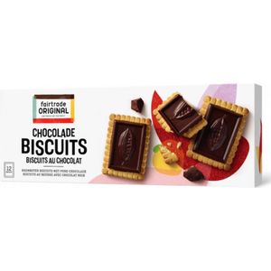 Fair Trade Original Choco biscuits puur, MH, 150g