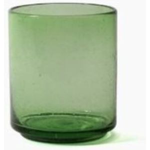 Imperfect design Kom Glas recht H15xB13cm green