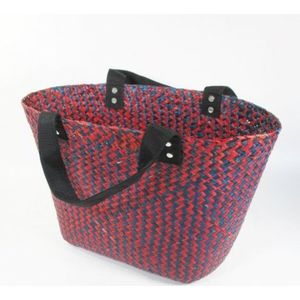 FairForward Shopper blauw/rood zeegras