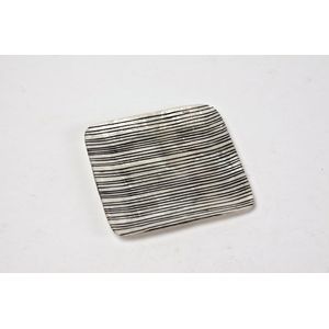 Kinta Bord Cap 13.5x13.5cm Fine Lines Zwart