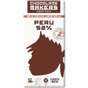 Chocolate Makers Awajun bio donkere melk 52%, 85gr